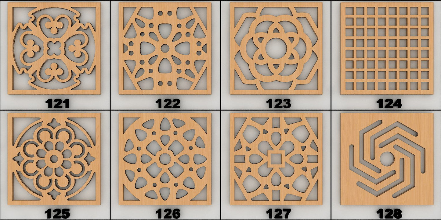 Firkantede Bordskånere