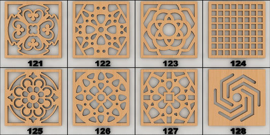 Firkantede Bordskånere