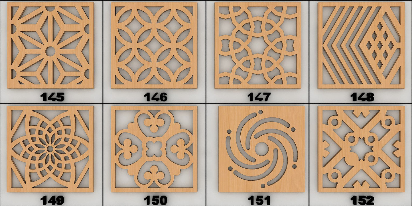 Firkantede Bordskånere