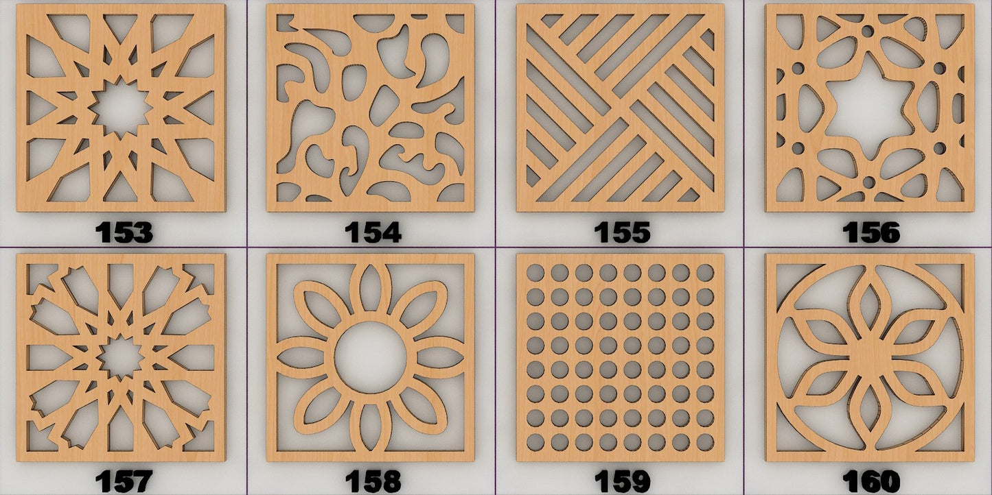 Firkantede Bordskånere
